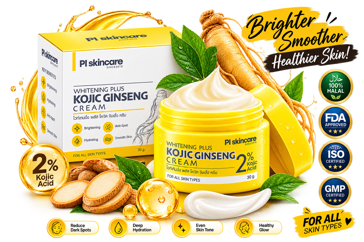Kojic Ginseng Cream Ingredients