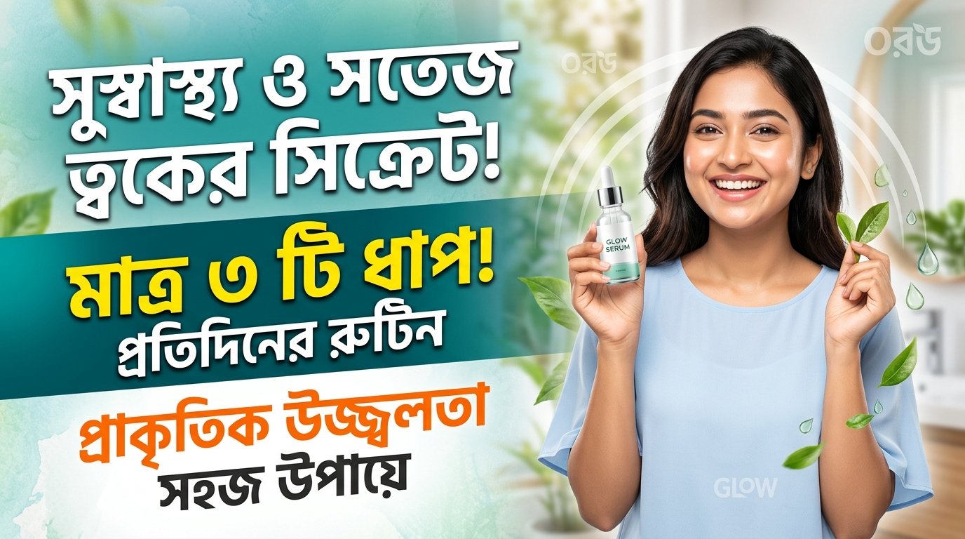 সুস্থ ও উজ্জ্বল ত্বকের জন্য দৈনন্দিন যত্ন ও আধুনিক জীবনধারা